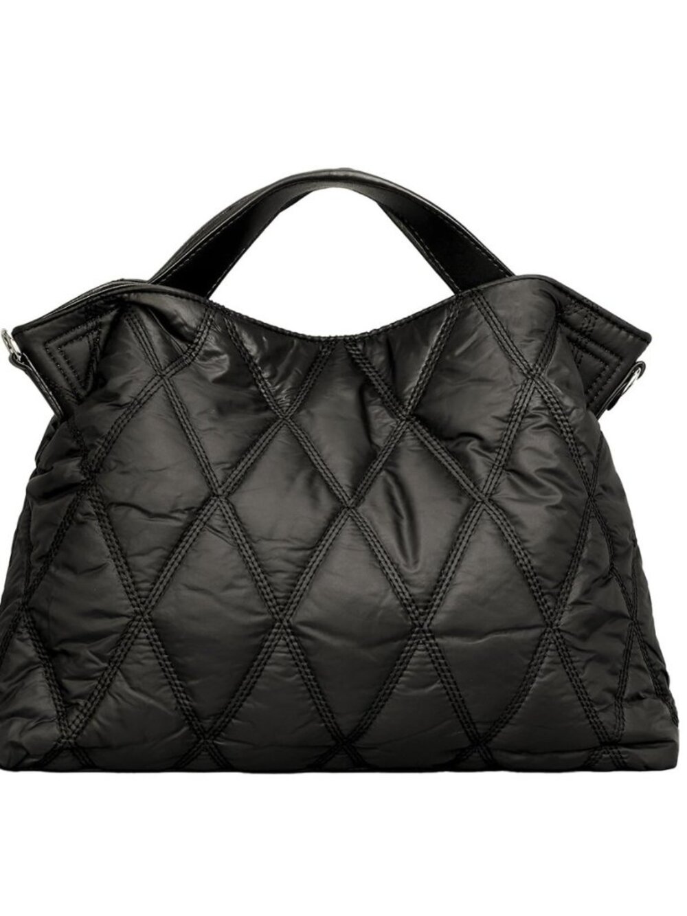 Quilted Tote Bag for Women, Soft Puffer Bag Lightweight Trendy Crossbody Purse